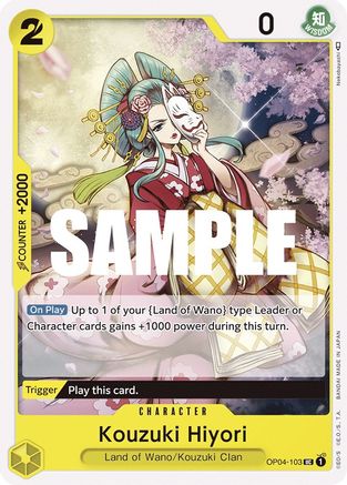 (OP04-103) Kouzuki Hiyori - Kingdoms of Intrigue Normal