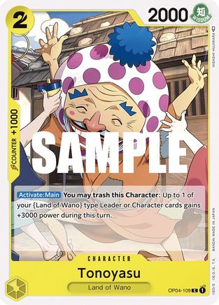 (OP04-109) Tonoyasu - Kingdoms of Intrigue Normal