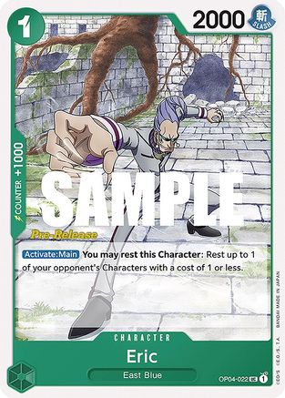 Eric (OP04-022) - Kingdoms of Intrigue Pre-Release Cards