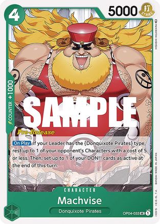 (OP04-033) Machvise - Kingdoms of Intrigue Pre-Release Cards Normal