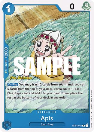 Apis (OP04-041) - Kingdoms of Intrigue Pre-Release Cards