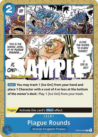 (OP04-055) Plague Rounds - Kingdoms of Intrigue Pre-Release Cards Normal