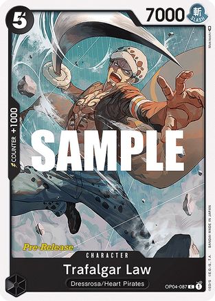 Trafalgar Law (OP04-087) - Kingdoms of Intrigue Pre-Release Cards