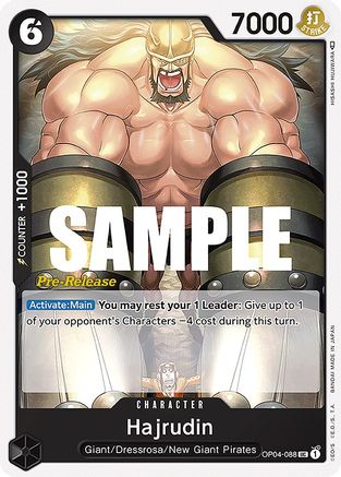 Hajrudin (OP04-088) - Kingdoms of Intrigue Pre-Release Cards