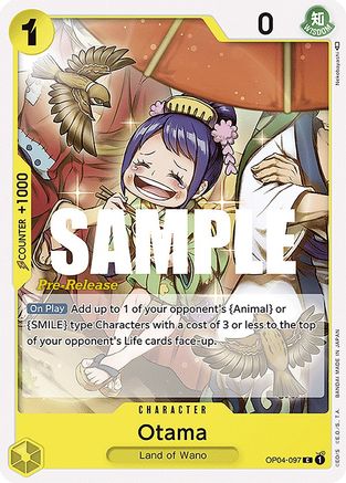 Otama (OP04-097) - Kingdoms of Intrigue Pre-Release Cards