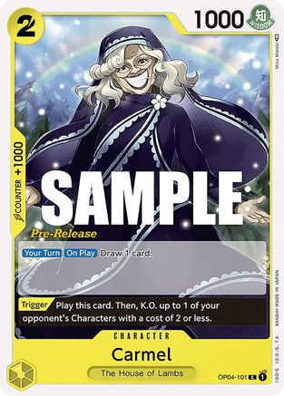 (OP04-101) Carmel - Kingdoms of Intrigue Pre-Release Cards Normal