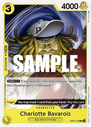 Charlotte Bavarois (OP04-106) - Kingdoms of Intrigue Pre-Release Cards