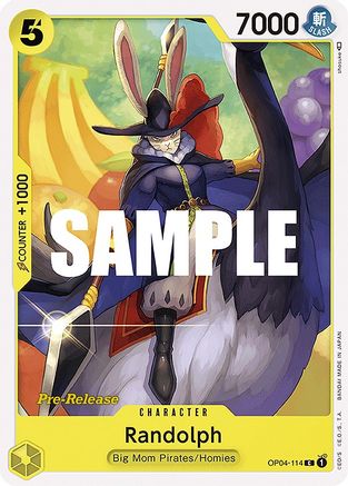(OP04-114) Randolph - Kingdoms of Intrigue Pre-Release Cards Normal