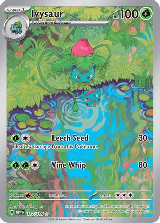 Ivysaur (167/165) - SV Scarlet & Violet 151 Holofoil - Illustration Rare