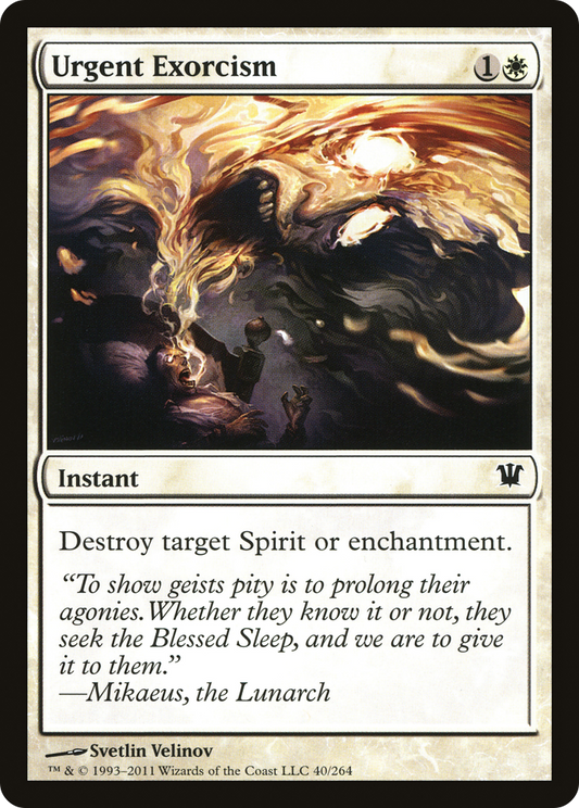 Urgent Exorcism (ISD-040) - Innistrad Foil