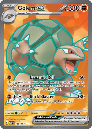 Golem ex (189/165) - SV Scarlet & Violet 151 Holofoil - Ultra Rare