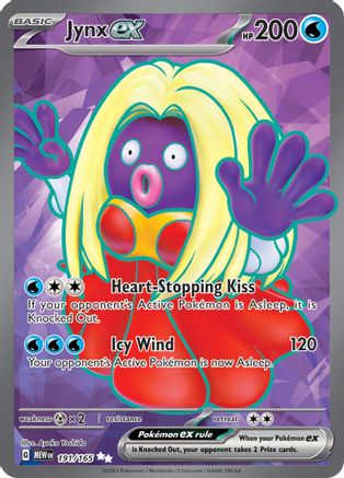 Jynx ex (191/165) - SV Scarlet & Violet 151 Holofoil - Ultra Rare