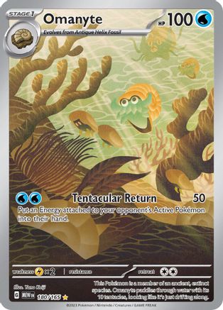 Omanyte (180/165) - SV Scarlet & Violet 151 Holofoil - Illustration Rare