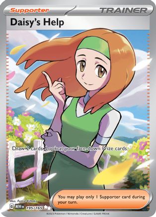Daisy's Help (195/165) - SV Scarlet & Violet 151 Holofoil - Ultra Rare
