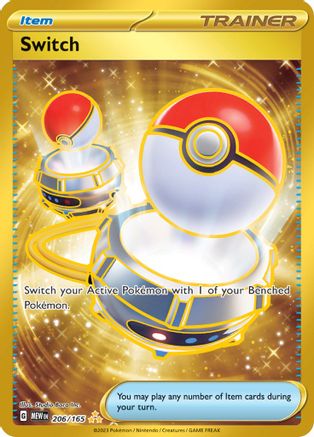 Switch (206/165) - SV Scarlet & Violet 151 Holofoil - Hyper Rare
