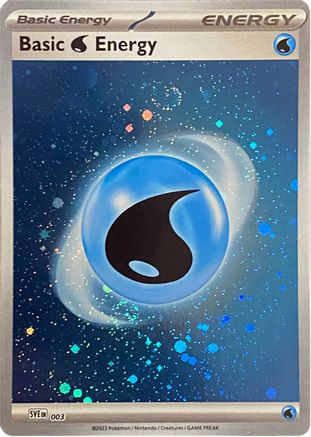 Basic Water Energy 003  - SVE Scarlet & Violet Energies - (Cosmos Holo) - Common