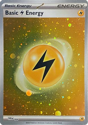 Basic Lightning Energy (Cosmos Holo) (4) - SVE Scarlet & Violet Energies Holofoil - Common