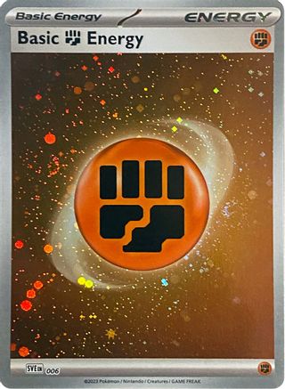 Basic Fighting Energy 006 - SVE Scarlet & Violet Energies - (Cosmos Holo) - Common