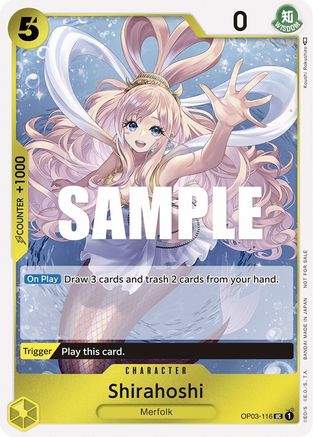 Shirahoshi (Dash Pack) (OP03-116) - Kingdoms of Intrigue Foil