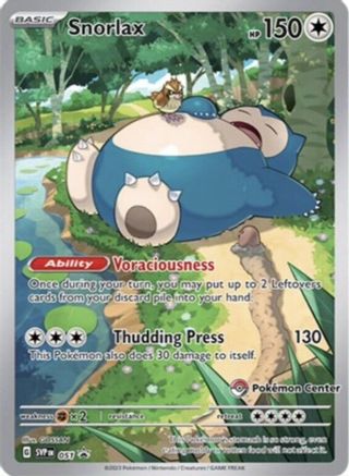 Snorlax (Pokemon Center Exclusive) (51) - SV Scarlet & Violet Promo Cards Holofoil - Promo