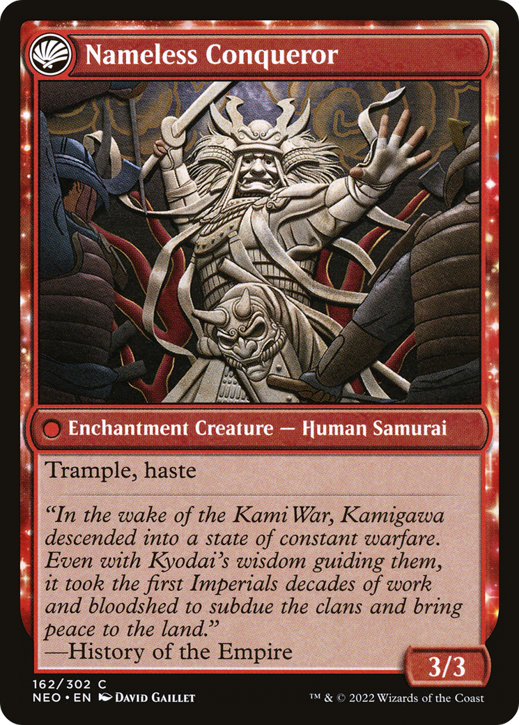 The Shattered States Era // Nameless Conqueror (NEO-162) - Kamigawa: Neon Dynasty: (fandfc) Foil