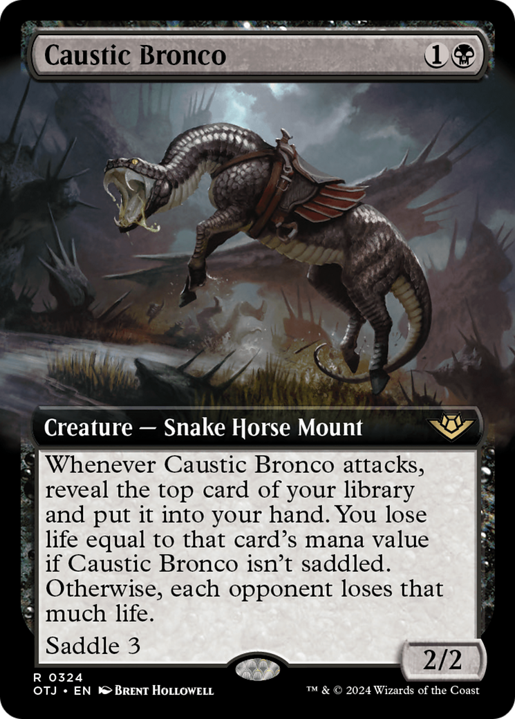 Caustic Bronco (OTJ-324) - Outlaws of Thunder Junction: (Extended Art) Foil