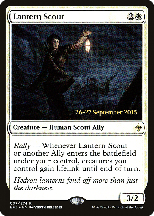 Lantern Scout (PRE-37S) - Battle for Zendikar Promos (Prerelease) Foil