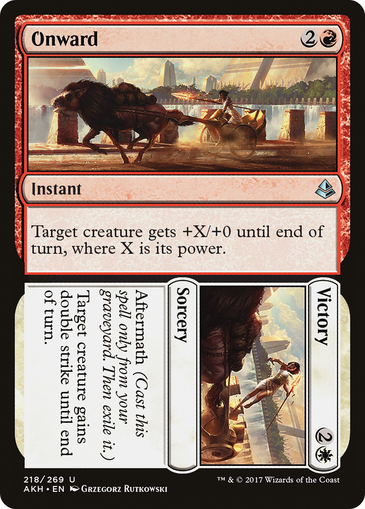 Onward // Victory (AKH-218) - Amonkhet Foil