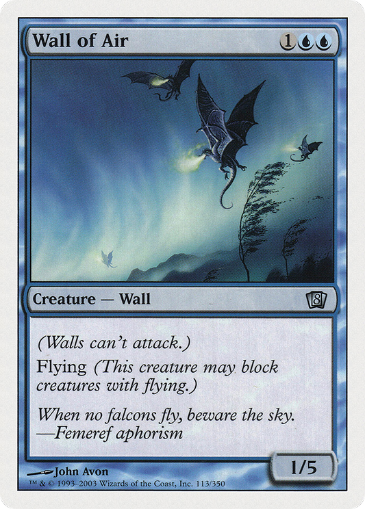 Wall of Air (8ED-113) - Eighth Edition