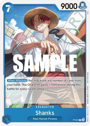 (P-051) Shanks (Sealed Battle Kit Vol. 1) - One Piece Promotion Cards Normal