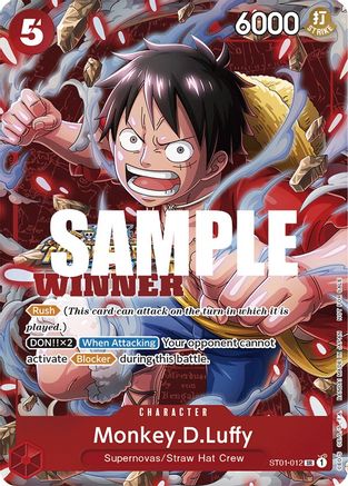 (ST01-012) Monkey.D.Luffy (Winner Pack Vol. 5) - One Piece Promotion Cards Foil