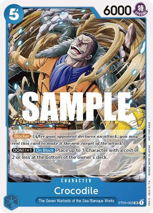 Crocodile (Tournament Pack Vol. 5) (ST03-003) - One Piece Promotion Cards Foil