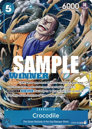 (ST03-003) Crocodile (Winner Pack Vol. 5) - One Piece Promotion Cards Foil
