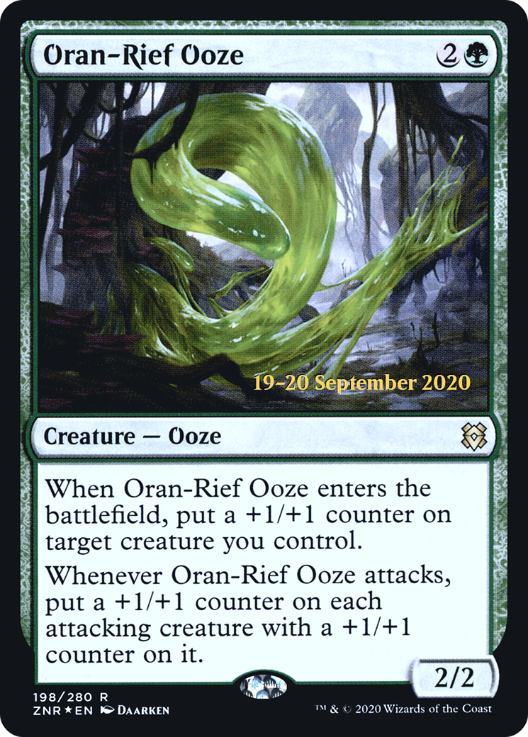 Oran-Rief Ooze (PRE-198S) - Zendikar Rising Promos (Prerelease) Foil