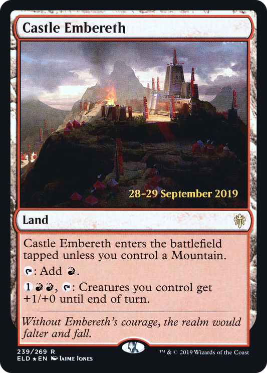 Castle Embereth (PRE-239S) - Throne of Eldraine Promos (Prerelease) Foil