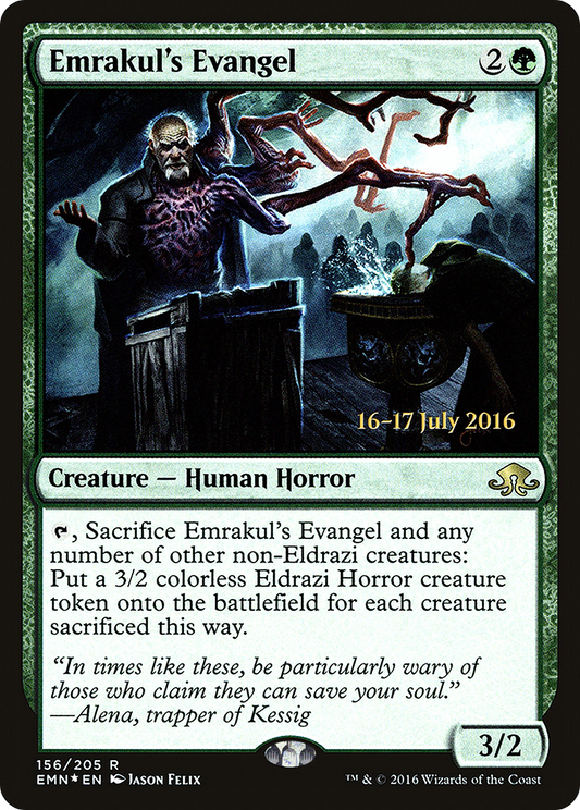 Emrakul's Evangel (PEMN-156S) - Eldritch Moon Promos Foil