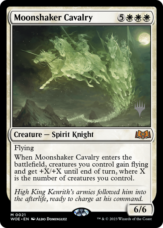 Moonshaker Cavalry (PWOE-21P) - Wilds of Eldraine Promos Foil