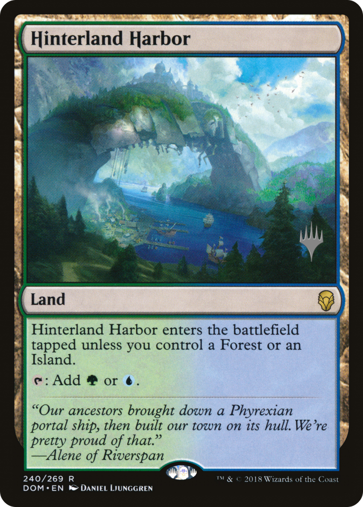 Hinterland Harbor (PPM20-240P) - Dominaria Promos (Promo Pack) Foil