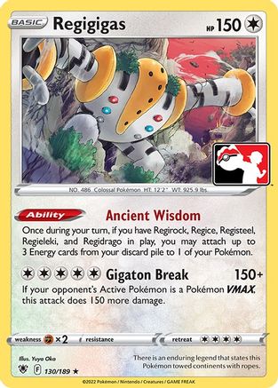 Regigigas 130 - Prize Pack Series Cards