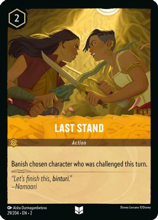 (029/204)  Last Stand - Rise of the Floodborn  Cold Foil