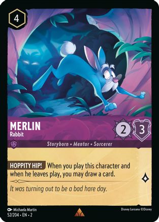 (052/204)  Merlin - Rabbit - Rise of the Floodborn  Normal
