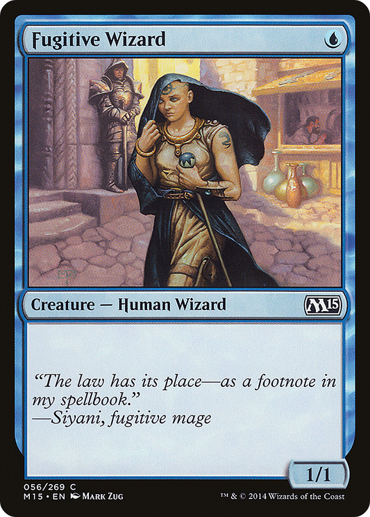 Fugitive Wizard (M15-056) - Magic 2015 Foil