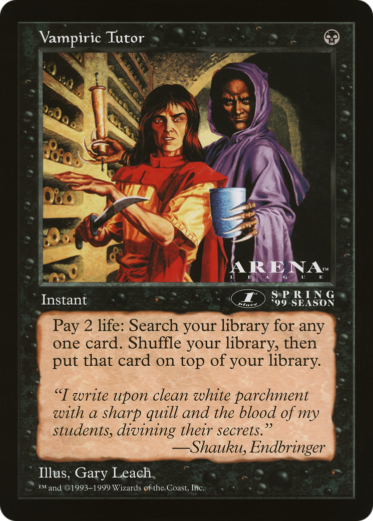 Vampiric Tutor (OLEP-074) - Oversized League Prizes