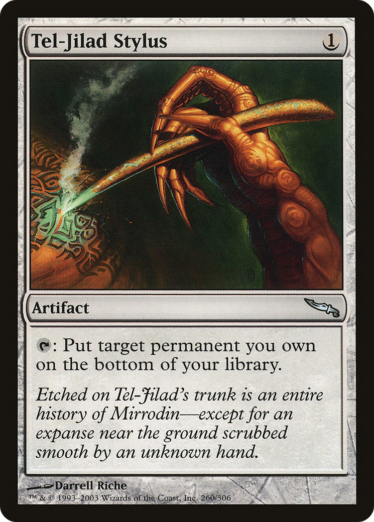 Tel-Jilad Stylus (MRD-260) - Mirrodin Foil