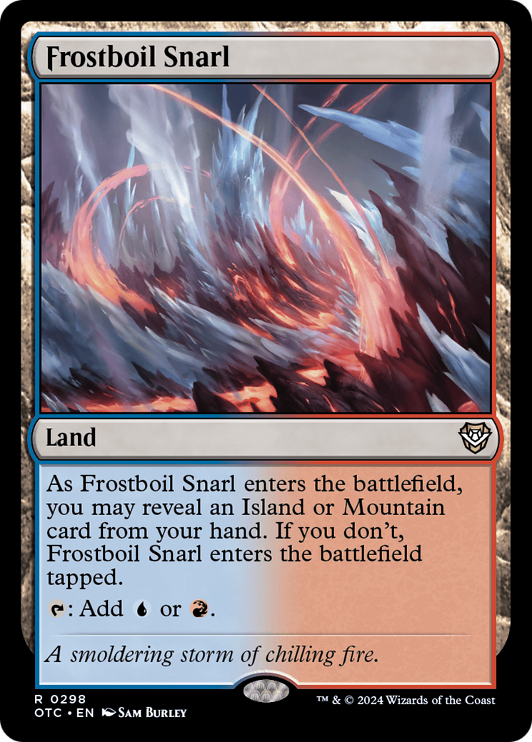 Frostboil Snarl (OTC-298) - Outlaws of Thunder Junction Commander