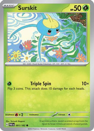 Surskit (1/182) - SV04 Paradox Rift Reverse Holofoil - Common