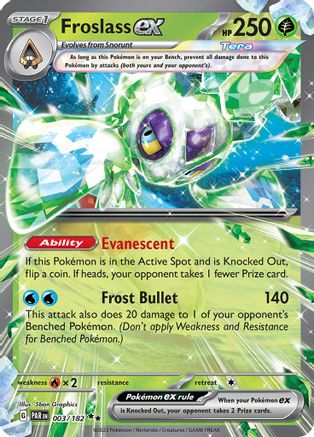 Froslass ex (3/182) - SV04 Paradox Rift Holofoil - Double Rare