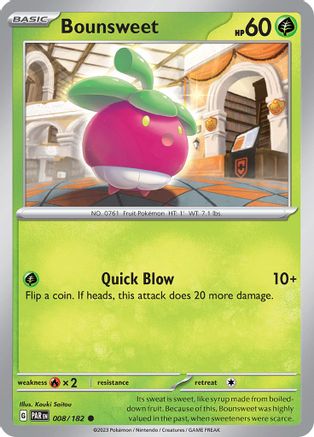 Bounsweet (8/182) - SV04 Paradox Rift Reverse Holofoil - Common