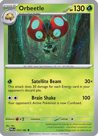 Orbeetle (12/182) - SV04 Paradox Rift Reverse Holofoil - Uncommon