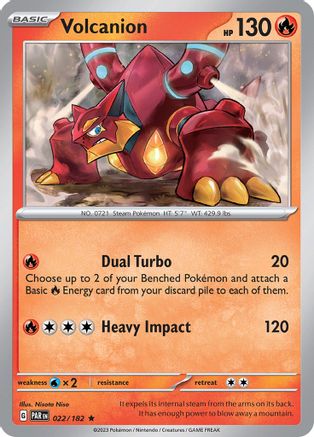 Volcanion (22/182) - SV04 Paradox Rift Reverse Holofoil - Rare
